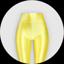 XClocKNYoung satin glossy V-crotch opaque pants shiny wet color tight Leggings high Yoga swimming glossy pants