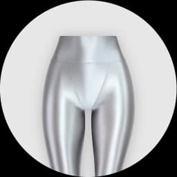 XClocKNYoung satin glossy V-crotch opaque pants shiny wet color tight Leggings high Yoga swimming glossy pants