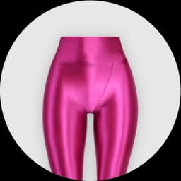 XClocKNYoung satin glossy V-crotch opaque pants shiny wet color tight Leggings high Yoga swimming glossy pants