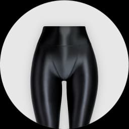 XClocKNYoung satin glossy V-crotch opaque pants shiny wet color tight Leggings high Yoga swimming glossy pants