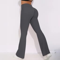 Women Yoga Bell-bottoms Tight Scrunch Butt Lifting Dance High Waist Tights Sport Pants Gym Running Breathable Fitness Leggings