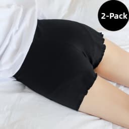 Women's Summer Thin Ice Silk Safety Pants Loose Fit Three-quarter Length Shorts Underwear JK Base Layer Pants Outerwear