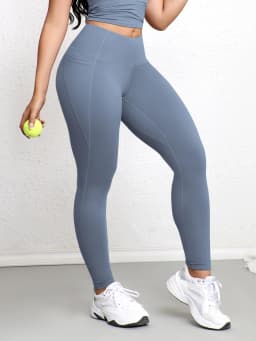 Women High Waist Yoga Pants With Pockets Butterlift Scrunch Butt Pants Tummy Control Workout Running Yoga Leggings