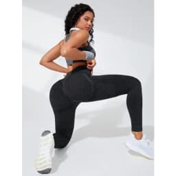 Women High Waist Sports Leggings Seamless Yoga Pants High Elastic Hip Liftting Workout Running Breathable Yoga Fitness Leggings