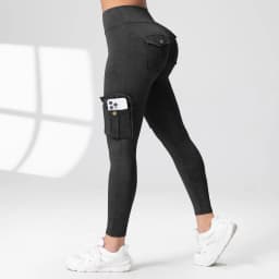 1PCS Work Pocket Women Leggings Elastic Butt Lifting Fitness Tights 2025 New Athletic Pants Fashion Streetwear