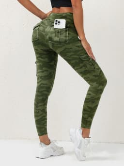 1PCS Work Pocket Women Leggings Elastic Butt Lifting Fitness Tights 2025 New Athletic Pants Fashion Streetwear