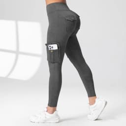 1PCS Work Pocket Women Leggings Elastic Butt Lifting Fitness Tights 2025 New Athletic Pants Fashion Streetwear