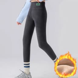Women Winter Thicken Warm Leggings Thermal Fleece Lined Pants High Waist Thermos Tights Pants For Cold Weather