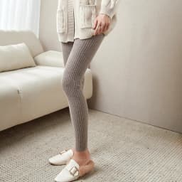 100% Wool Leggings For Women Warm AutumnWinter Solid Color Elastic Waist Knitted French Fashion Pants