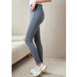 100% Wool Leggings For Women Warm AutumnWinter Solid Color Elastic Waist Knitted French Fashion Pants