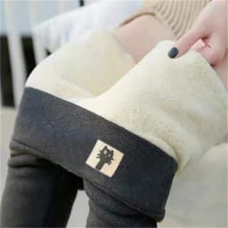 Women Winter Plus Velvet Stretch Leggings High Waist Warm Fleece Lined Velvet Keep Warm Pants Black Casual Thick Winter Leggings
