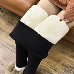 Women Winter Plus Velvet Stretch Leggings High Waist Warm Fleece Lined Velvet Keep Warm Pants Black Casual Thick Winter Leggings