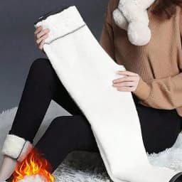 Women's Winter Thick Fleece Thermal Leggings High Waist Super Warm Skinny Pants Outdoor Running Compression Tights