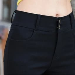 Thickened Velvet High Waist Women's Pencil Pants Autumn Winter Spring Season Outerwear Base Layer Thermal Pants