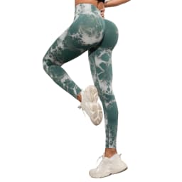 2024 New Tie Dye Gym Leggings Women Fitness Push Up Casual Sport Leggings Of Women Running Outdoors
