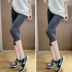 High Waist Modal Leggings Thin Nine-Tenths Inner-Outer Wear Summer Slimming Trousers Casual High Waist Tight Fit Pants
