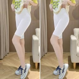 High Waist Modal Leggings Thin Nine-Tenths Inner-Outer Wear Summer Slimming Trousers Casual High Waist Tight Fit Pants