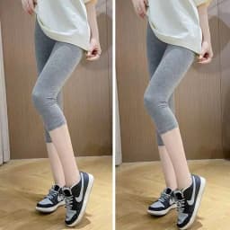 High Waist Modal Leggings Thin Nine-Tenths Inner-Outer Wear Summer Slimming Trousers Casual High Waist Tight Fit Pants