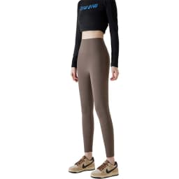 Fleece Lined Leggings Women Winter Warm Thermal Tights High Waist Tummy Control Butt Lifting Shark Pants Slim Casual Outwear