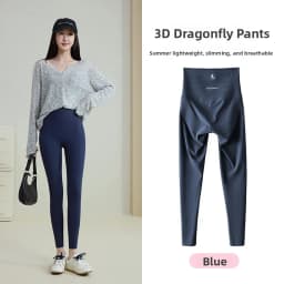 Slimming Upgrade Version Double Cross High Waist Women's Terngling Pants Tight Fit Base Layer Pants Autumn Winter Shark Pants