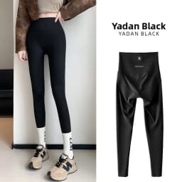 Slimming Upgrade Version Double Cross High Waist Women's Terngling Pants Tight Fit Base Layer Pants Autumn Winter Shark Pants