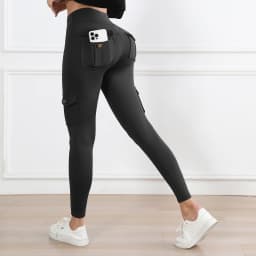 Women's High-Waisted Pockets Gym Leggings – Stylish and Comfortable Stretch Fitness Pants for Outdoor and Athletic Activities