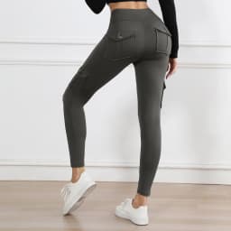Women's High-Waisted Pockets Gym Leggings – Stylish and Comfortable Stretch Fitness Pants for Outdoor and Athletic Activities