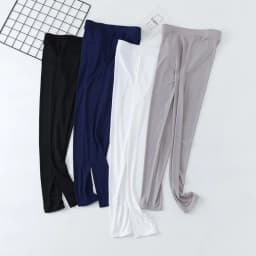 Nylon Ice Silk Leggings Women High Waist Big Size Tights Elastic Slim Outside Wearing Pants Summer Thin Style Leggings