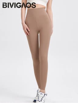 BIVIGAOS High-Quality Summer Sunscreen Shark Leggings Women Ultra-Thin High Elastic Nude Feeling Seamless Sport Fitness Leggings