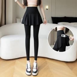 Women Seamless Fake Two Pieces Leggings Fitness Leggings High Waist Hip Liftting with Pocket Elastic Slim Fashion Yoga Pants