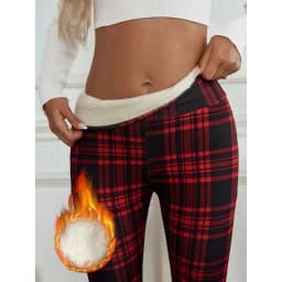 New 2025 Women's Warm Leggings FCE Thickened Printed Long Pants Autumn Season Fashion Ladies' Base Layer Trousers