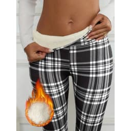 New 2025 Women's Warm Leggings FCE Thickened Printed Long Pants Autumn Season Fashion Ladies' Base Layer Trousers