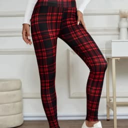 New 2025 Women's Warm Leggings FCE Thickened Printed Long Pants Autumn Season Fashion Ladies' Base Layer Trousers