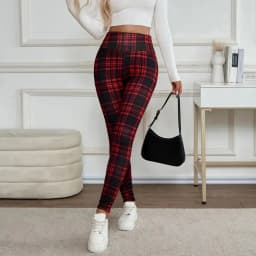 New 2025 Women's Warm Leggings FCE Thickened Printed Long Pants Autumn Season Fashion Ladies' Base Layer Trousers
