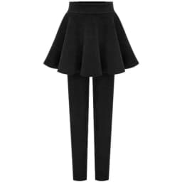 Fleece Lined Women's Leggings Outerwear High Waist Ankle Length Casual Tight Fit Butt Enhancing Thermal plus Size Skirt Pants