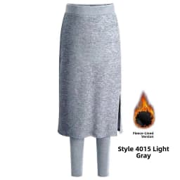 Fleece Lined Women's Leggings Outerwear High Waist Ankle Length Casual Tight Fit Butt Enhancing Thermal plus Size Skirt Pants