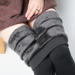 Women's Pearl Fleece Thermal Leggings Fall Winter Foot Loop Non Binding Plus Size Extended Sizing Cozy Armor for Street To Snow