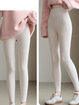 New in Autumn Winter Thick Fleece Leggings Women High Waist Black Outwear Tall Women Warm Thick Velvet Leggings for Winter Pants