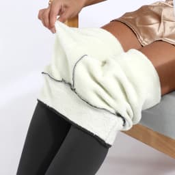 Winter Ultra Thick Imitation Lamb Cashmere Artificial Velvet Leggings Women Plush Thickened High Waisted Long Warm Pants