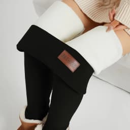 Winter Ultra Thick Imitation Lamb Cashmere Artificial Velvet Leggings Women Plush Thickened High Waisted Long Warm Pants