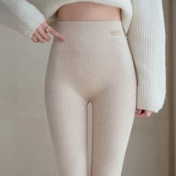 Spring Autumn Women's Knit Leggings Cotton Slimming Tights Fleece Pant Black Stretch Gray Thick Warm Leggings for Women Clothing