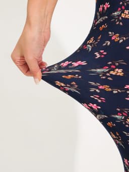 Summer Spring European American Fashion Floral Printing Pattern Tight Pants Suitable for Outdoor Sports Vacation Fitness Exercis