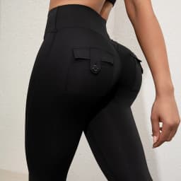 Women's Cargo Pocket Fitness Yoga Leggings With Pockets - High-Waisted Stretch Tights Butt Lift Yoga Running Pants