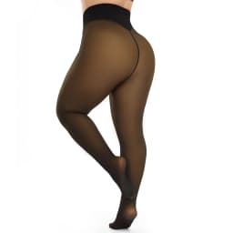 Woman Thermal Tights Sexy Translucent Fleece Leggings Pantyhose Slim Winter Warm Thick Velvet Stockings Female Streetwear Pant