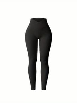 Women's Seamless High Waist Sports Fashion Casual Solid Color Soft Thread Version Trousers Sports Pants Yoga Pants Leggings