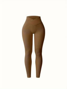 Women's Seamless High Waist Sports Fashion Casual Solid Color Soft Thread Version Trousers Sports Pants Yoga Pants Leggings