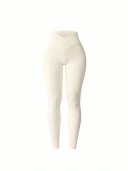 Women's Seamless High Waist Sports Fashion Casual Solid Color Soft Thread Version Trousers Sports Pants Yoga Pants Leggings
