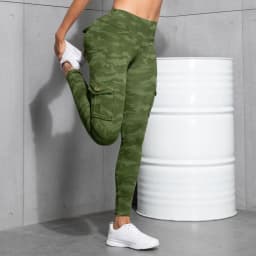 Women's Camouflage Printed Sexy Cargo Leggings Sports Daily Tight Pants High Waist Slim Fit Tight Pant