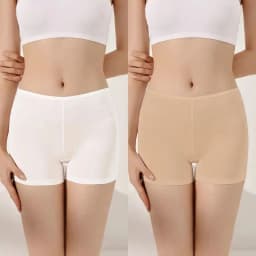 Black Modal No-Hem Safety Pants Thin Women's Base Layer Shorts Summer Casual Mid-Waist Short Pants Three-acetate Fiber