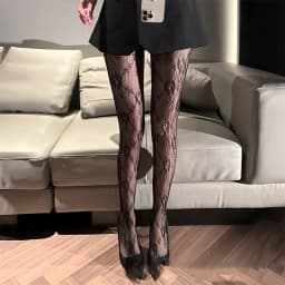 Lolita Tights Retro Rose Vine Mesh Socks Sexy Lace Fishnet Socks Thin Pantyhose Hollowed Out Breathable Elasticity Pantyhose